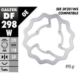 GALFER DF298W BRAKE DISC FIXED WAVE