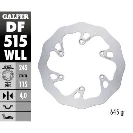 GALFER DF515WLL BRAKE DISC FIXED WAVE SO