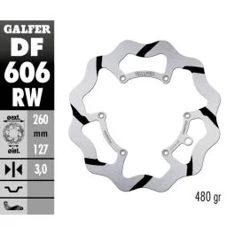 GALFER DF606RW BRAKE DISC FIXED WAVE GR