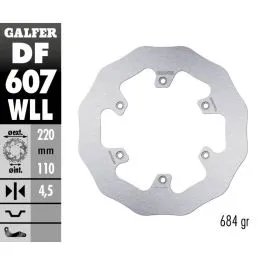 GALFER DF607WLL BRAKE DISC FIXED WAVE SO