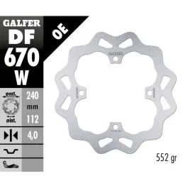GALFER DF670W BRAKE DISC FIXED WAVE