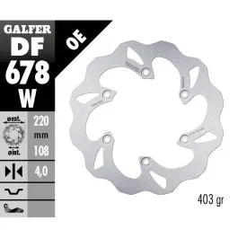 GALFER DF678W BRAKE DISC FIXED WAVE