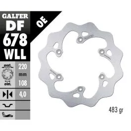 GALFER DF678WLL BRAKE DISC FIXED WAVE SO