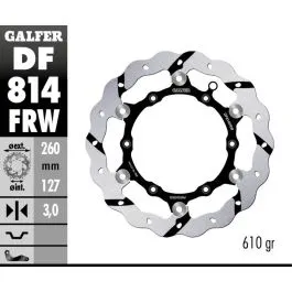 GALFER DF814FRW BRAKE DISC FLOAT WAVE GR