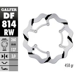 GALFER DF814RW BRAKE DISC FIXED WAVE GR