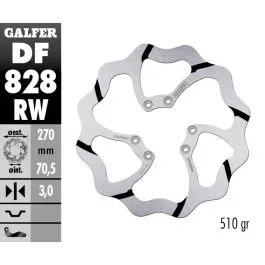 GALFER DF828RW BRAKE DISC FIXED WAVE GR