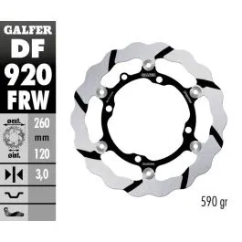 GALFER DF920FRW BRAKE DISC FLOAT WAVE GR