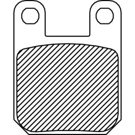 DRAG SPECIALTIES FAD115 BRAKE PAD ORGANIC GMA F-CALIPER/ PM 125X4/S/SL