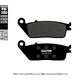 GALFER FD140G1050 BRAKE PAD SCOOTER ORGANIC