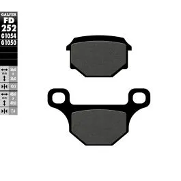 GALFER FD252G1050 BRAKE PAD SCOOTER ORGANIC