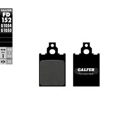 GALFER FD152G1054 BRAKE PAD SEMI METAL