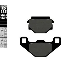 GALFER FD135G1050 BRAKE PAD SCOOTER ORGANIC