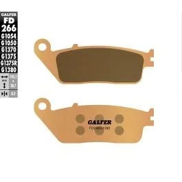 GALFER FD266G1380 BRAKE PAD SCOOTER SINTER