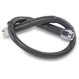 DRAG SPECIALTIES 812-BLK UNIVERSAL BRAKE LINE BLACK VINYL COATED STAINLESS STEEL DOT AN-3 12'