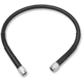 DRAG SPECIALTIES 815-BLK UNIVERSAL BRAKE LINE BLACK VINYL COATED STAINLESS STEEL DOT AN-3 15'