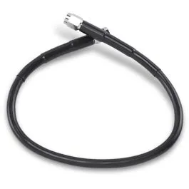 DRAG SPECIALTIES 817-BLK UNIVERSAL BRAKE LINE BLACK VINYL COATED STAINLESS STEEL DOT AN-3 17'