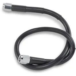 DRAG SPECIALTIES 818-BLK UNIVERSAL BRAKE LINE BLACK VINYL COATED STAINLESS STEEL DOT AN-3 18'