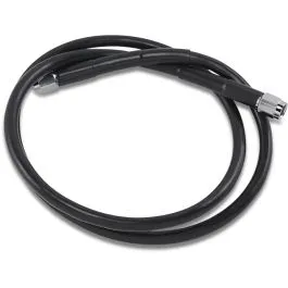 DRAG SPECIALTIES 838-BLK UNIVERSAL BRAKE LINE BLACK VINYL COATED STAINLESS STEEL DOT AN-3 38'