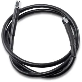 DRAG SPECIALTIES 845-BLK UNIVERSAL BRAKE LINE BLACK VINYL COATED STAINLESS STEEL DOT AN-3 45'