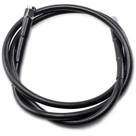 DRAG SPECIALTIES 846-BLK UNIVERSAL BRAKE LINE BLACK VINYL COATED STAINLESS STEEL DOT AN-3 46'