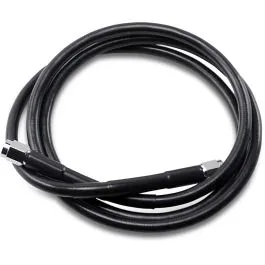 DRAG SPECIALTIES 852-BLK UNIVERSAL BRAKE LINE BLACK VINYL COATED STAINLESS STEEL DOT AN-3 52'
