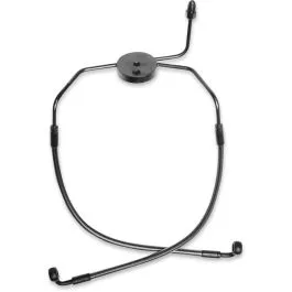 MAGNUM 47004 BRAKE LINE FRONT LOWER DUAL DISC NON-ABS DESIGNER CHROME BLACK