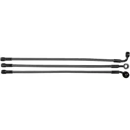 MAGNUM 47115 BRAKE LINE UPPER DUAL DISC NON-ABS DESIGNER CHROME BLACK