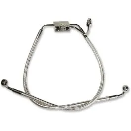 MAGNUM AS47006 BRAKE LINE FRONT LOWER DUAL DISC ABS DESIGNER CHROME BLACK