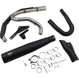 S&S CYCLE 550-0857 2-1 EXHAUST - BLACK - M8 SOFTAIL