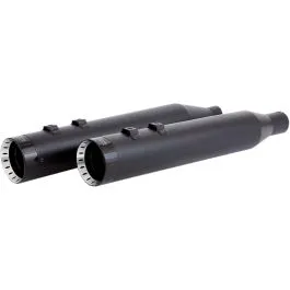 KHROME WERKS 202870 MUFFLERS TURBINE TIP SLIP-ON 4.5' HIGH PREFORMANCE PLUS BLACK