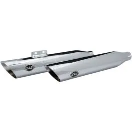 S&S CYCLE 550-0736 MUFFLER SLIP ON SLASH-CUT CHROME