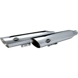 S&S CYCLE 550-0739 MUFFLER SLIP ON SLASH-CUT CHROME