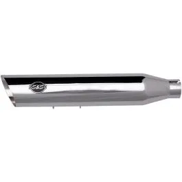 S&S CYCLE 550-0823 SLASH-CUT EC EURO 4 SLIP ON MUFFLERS CHROME