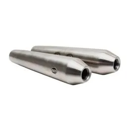 S&S CYCLE 550-0770 TAPERED CONE SLIP-ON MUFFLERS FOR ROYAL ENFIELD 650 TWINS