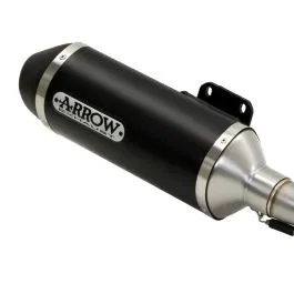 ARROW 53531ANN URBAN DARK ALUMINIUM SILENCER WITH BLACK STEEL END CAP
