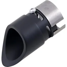 BARON BA-1100-02B EXHAUST TIP FAMILY JEWELS MINI SCALLOPED BLACK