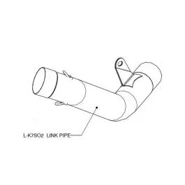 AKRAPOVIC L-B10R1 LINK PIPE STAINLESS STEEL