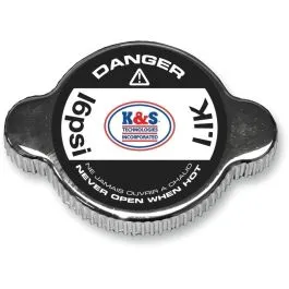K&S TECHNOLOGIES 58-1011 RADIATOR CAP GRIP STYLE CHROME 1.1K (PSI)