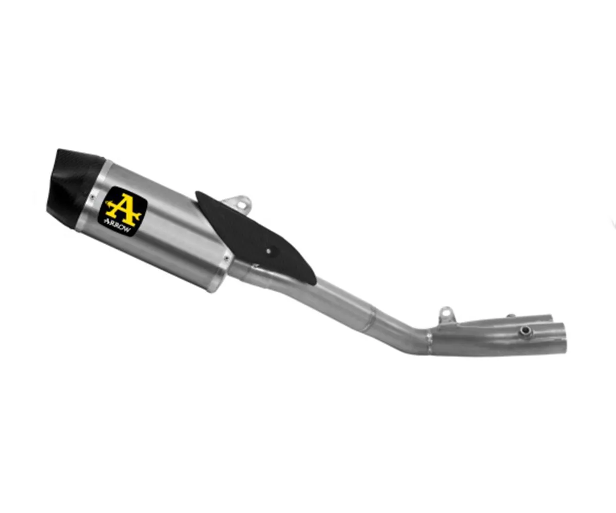 Terminale Di Scarico+raccordo Arrow Indy Race Titanio Per Yamaha Mt-10 2022 > 2023-71219HK-297047