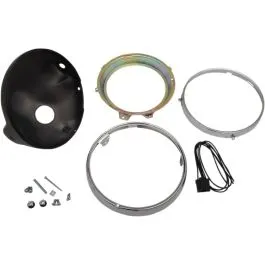 EMGO 66-65010 HEADLIGHT SHELL REPLACEMENT BLACK