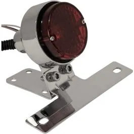 EMGO 62-21514 TAILLIGHT CLASSIC WITH LICENSE PLATE MOUNT CHROME