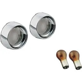 KURYAKYN 2270 DEEP DISH BEZELS WITH SMOKE LENSES AND AMBER BULBS
