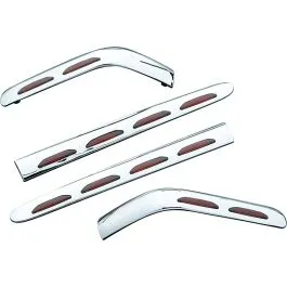 KURYAKYN 3202 LIGHTED SADDLEBAG MOLDING RED LED