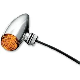 KURYAKYN 2500 MINI BULLETS AMBER LED SMOKE LENS CHROME