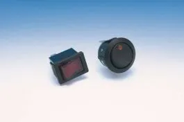 SHOW CHROME 16-28 ROUND ILLUMINATED ROCKER SWITCH