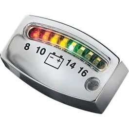 KURYAKYN 4219 GAUGE BATTERY LED CHROME