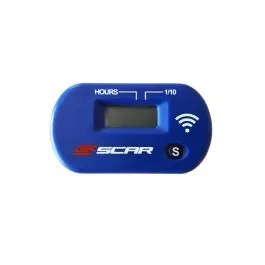 SCAR SWHMBL HOUR METER WIRELESS BLUE