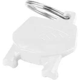 CYCRA 1CYC-0002-42 NUMBER PLATE KEY CHAIN WHITE