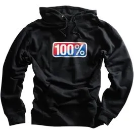 100% 20029-00034 CLASSIC PULLOVER HOODY BLACK 2X-LARGE