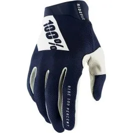 100% 10010-00028 GLOVE RIDEFIT NV/WH XL